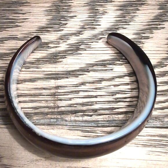 Unique Vintage Venetian Art Glass Cuff Bracelet - Picture 2 of 7